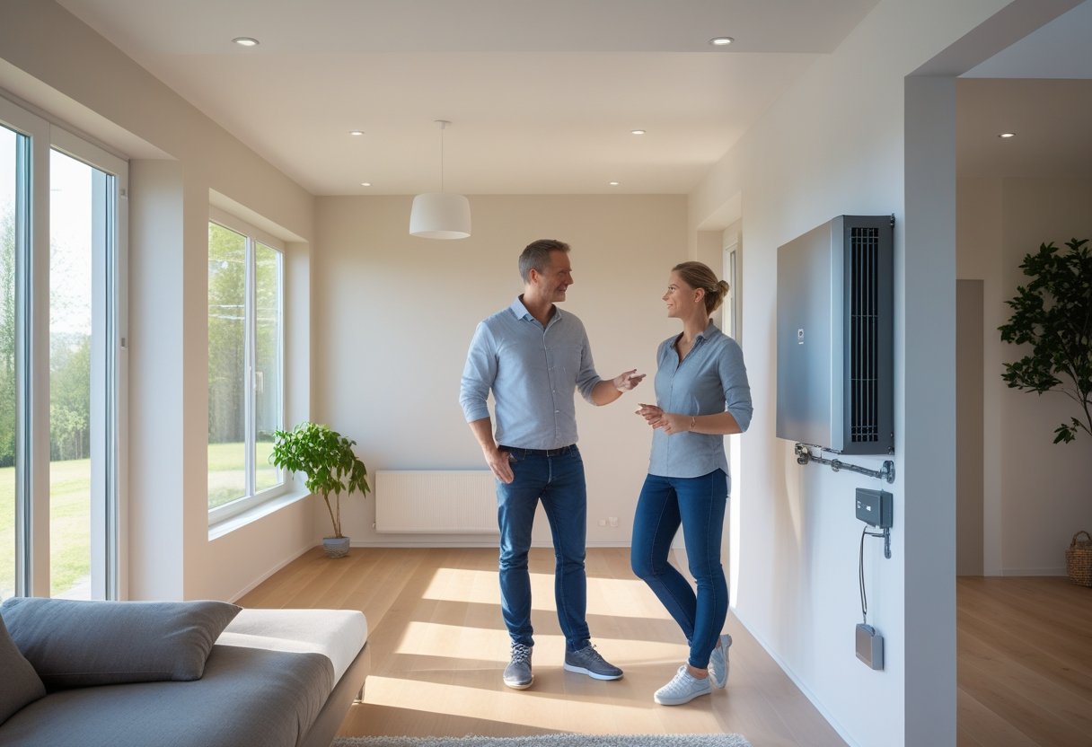 Energibesparende hjem Sådan kombinerer du malerarbejde med varmepumpe Rønde installation